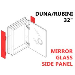 Mirror Glass Side Panel DUNA/RUBINI